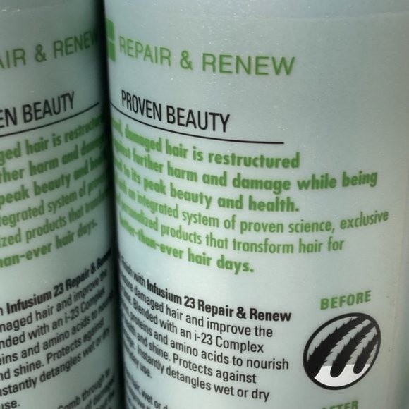 Infusium 23 Leave In Treatment Step 3 Repair Renew 3 Bottles DISCONTINUED 16oz - Picture 9 of 13